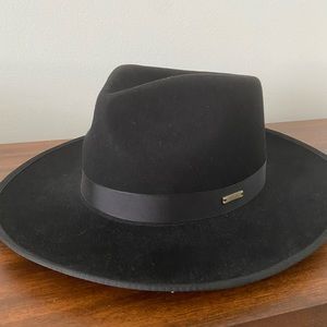 Gigi Pip Monroe Rancher Hat - Black NWT